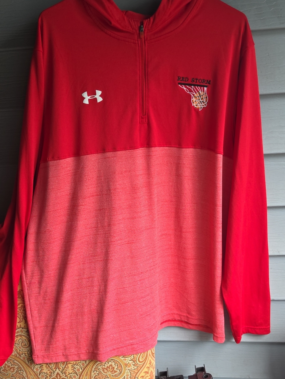 Under Armour Men’s Red Storm Red Half-Zip Pullover